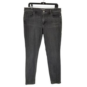 LOFT Women's Gray Curvy Skinny Jeans Size 12 / 31